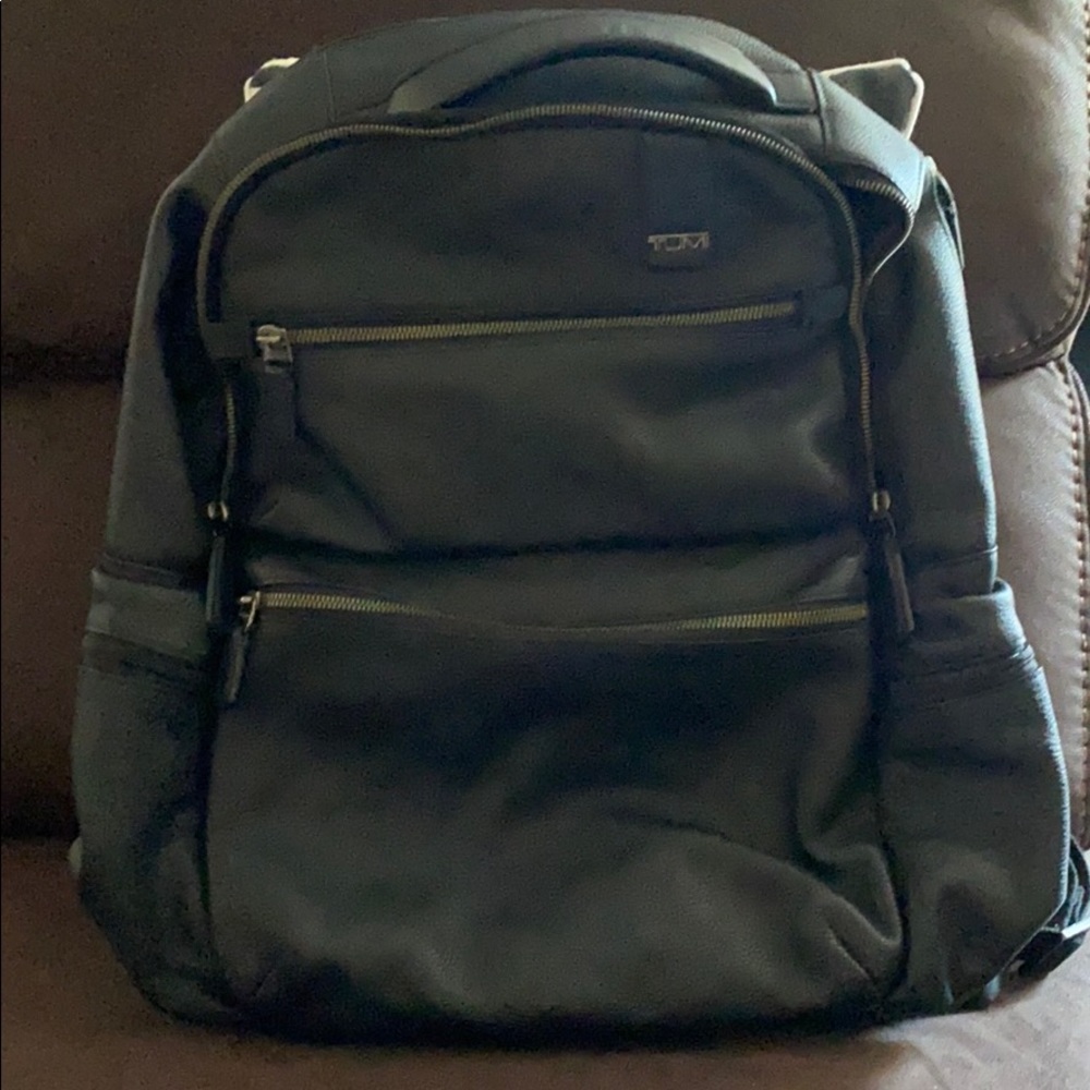 Tumi leather backpack
